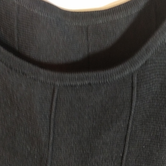 Sandro Midi A-line Black Stretchy Knitted Dress Sz M Excellent Condition - Picture 11 of 14